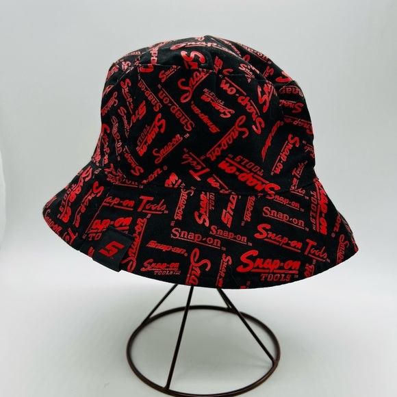 Snap On Tools Black and Red Logo Bucket Hat New Without Tags - Picture 2 of 8